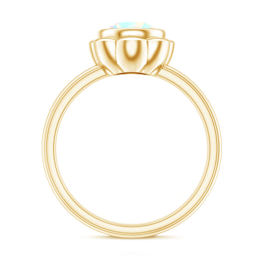 1.5 Carat Ethiopian Opal Engagement Ring for Women