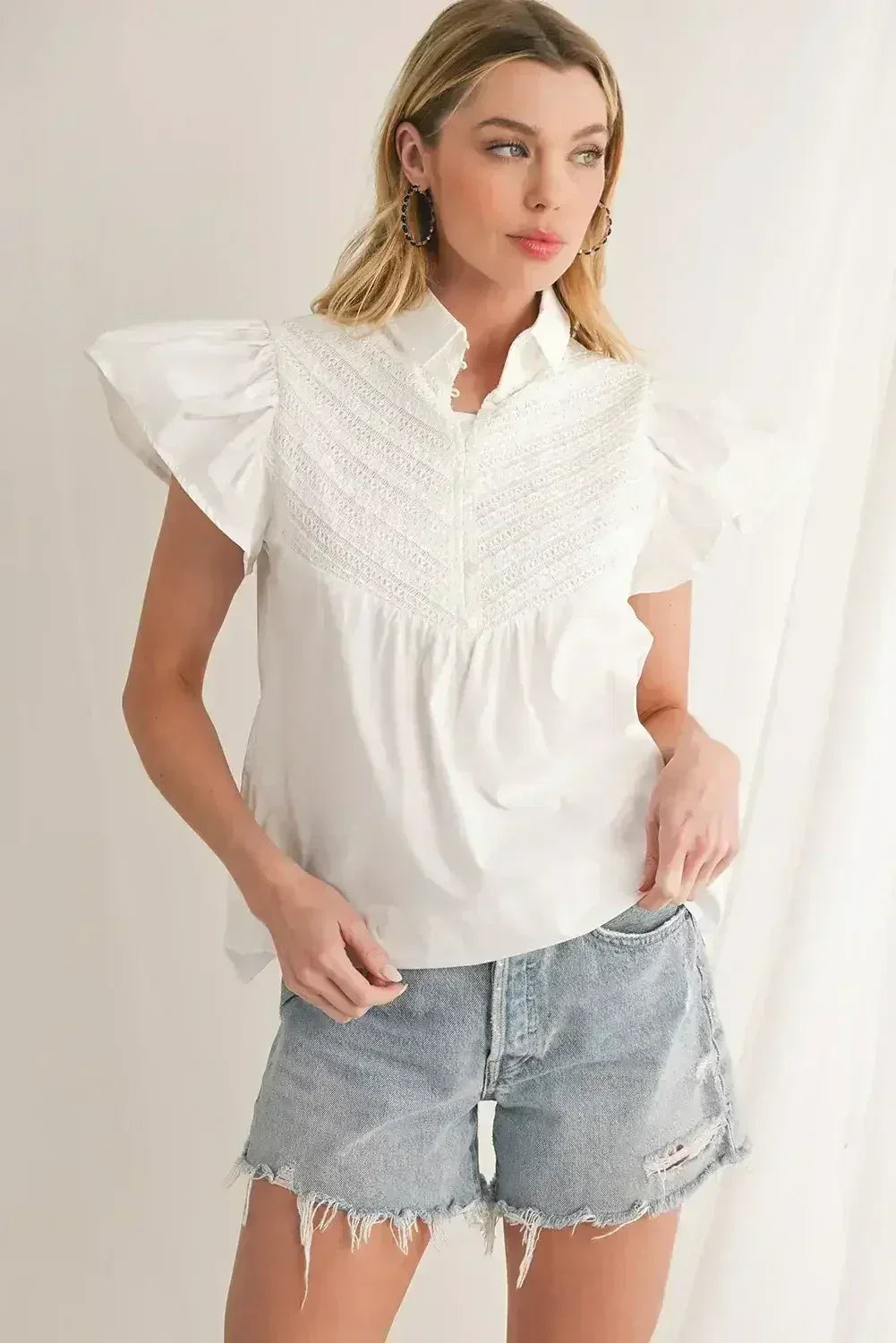 Turquoise C-Shape Hoop Earrings | Bold Statement Earrings - Femstylo