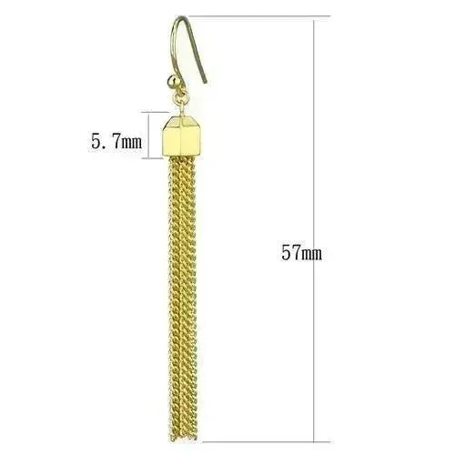 Gold Brass Crystal Earrings – Elegant & Lightweight – Femstylo