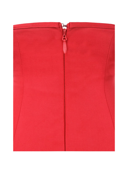 Peyton Ruby Plunging Halter Keyhole Mini Dress