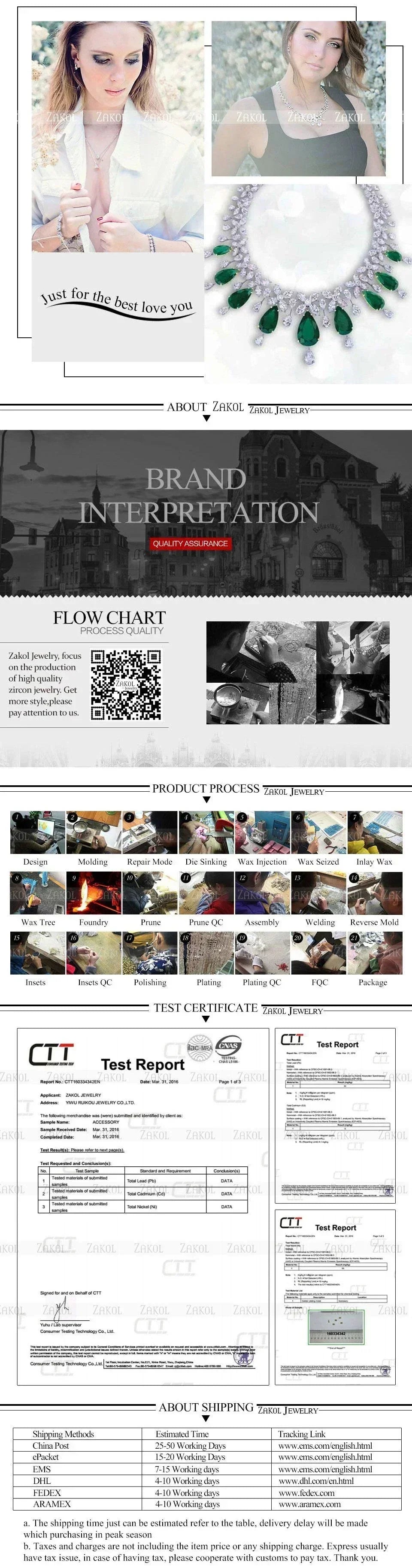 ZAKOL Fashion Round Imitation Pearls Drop Earrings for Women Shinny Zirconia Crystal Leaf Long Bridal Earring Wedding Jewelry