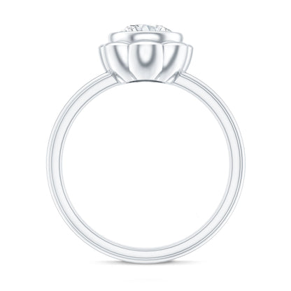 1.25 Carat Round Lab Grown Diamond Solitaire Engagement Ring