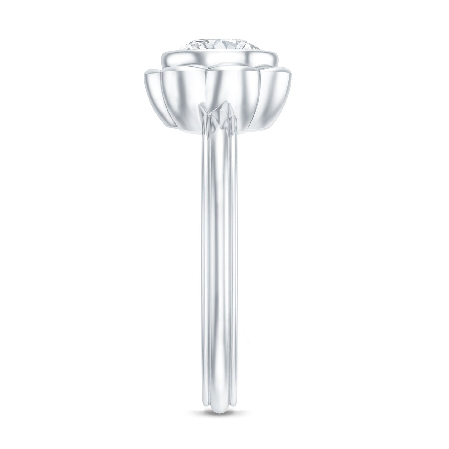 1.25 Carat Round Lab Grown Diamond Solitaire Engagement Ring