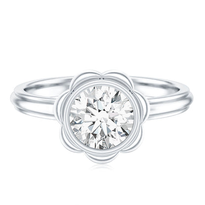 1.25 Carat Round Lab Grown Diamond Solitaire Engagement Ring