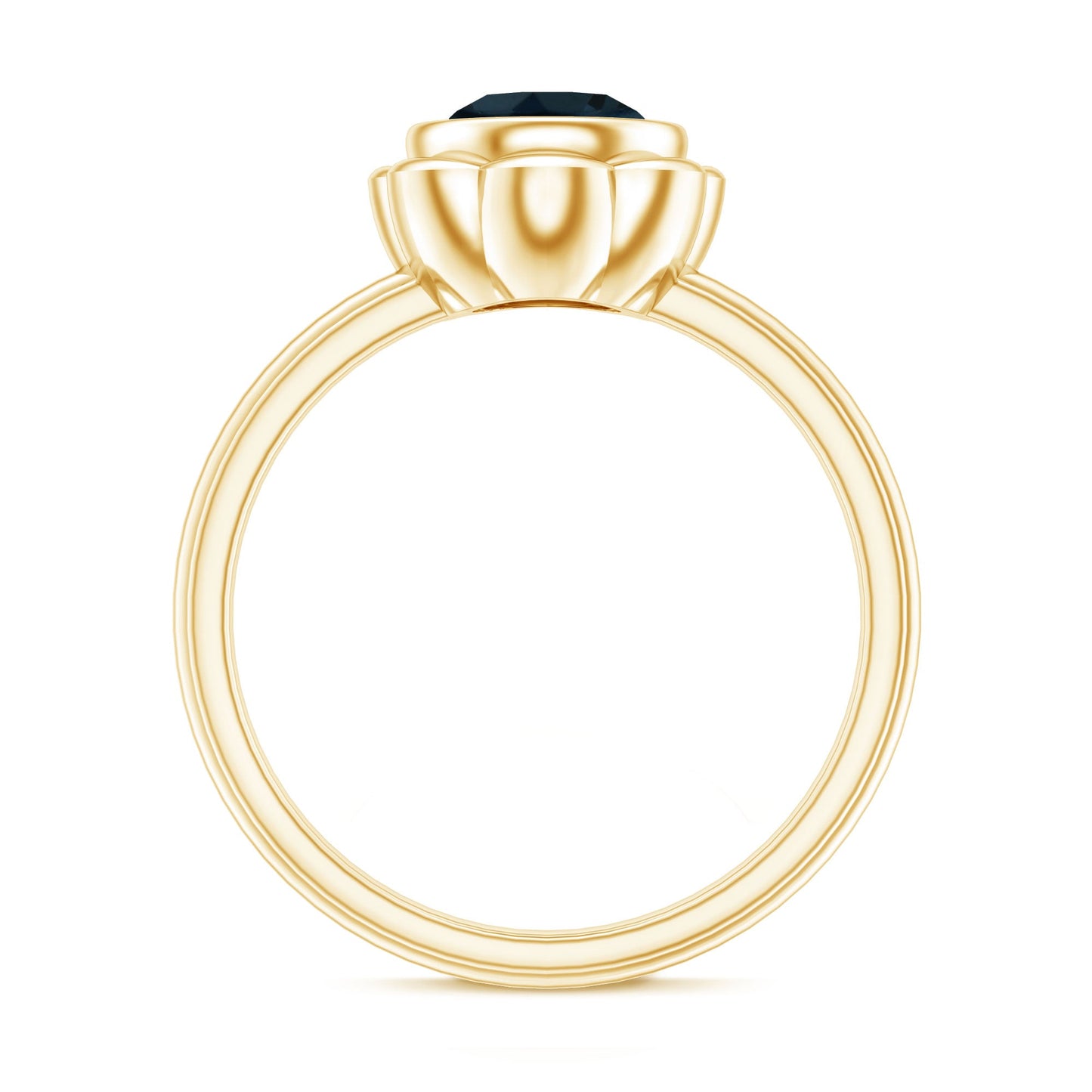 Genuine 1.35 Carat London Blue Topaz Solitaire Engagement Ring