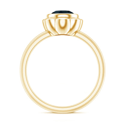 Genuine 1.35 Carat London Blue Topaz Solitaire Engagement Ring