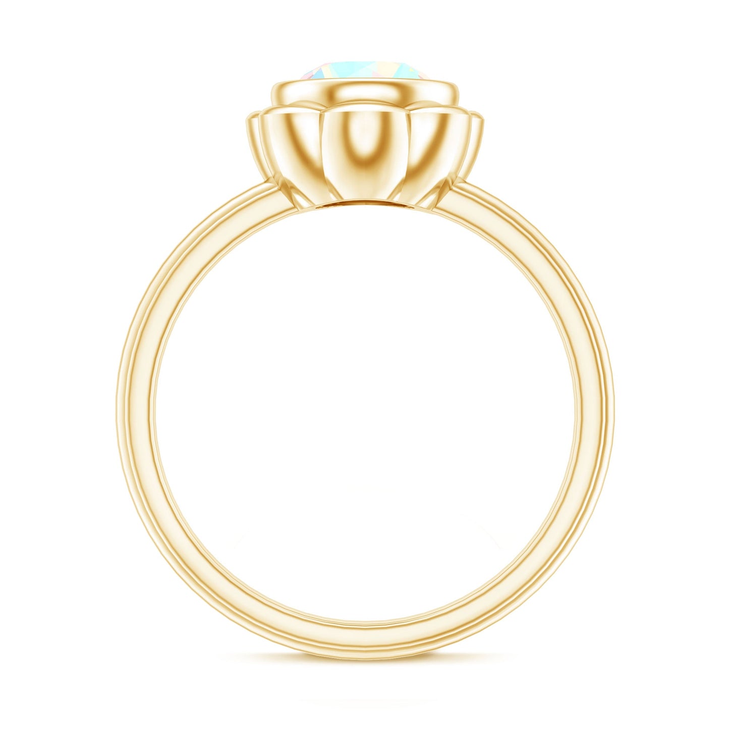 1.5 Carat Ethiopian Opal Engagement Ring for Women