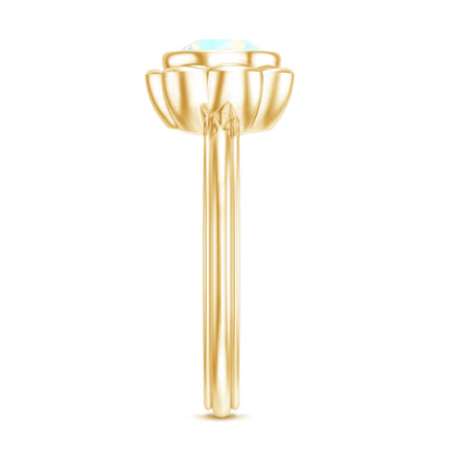 1.5 Carat Ethiopian Opal Engagement Ring for Women