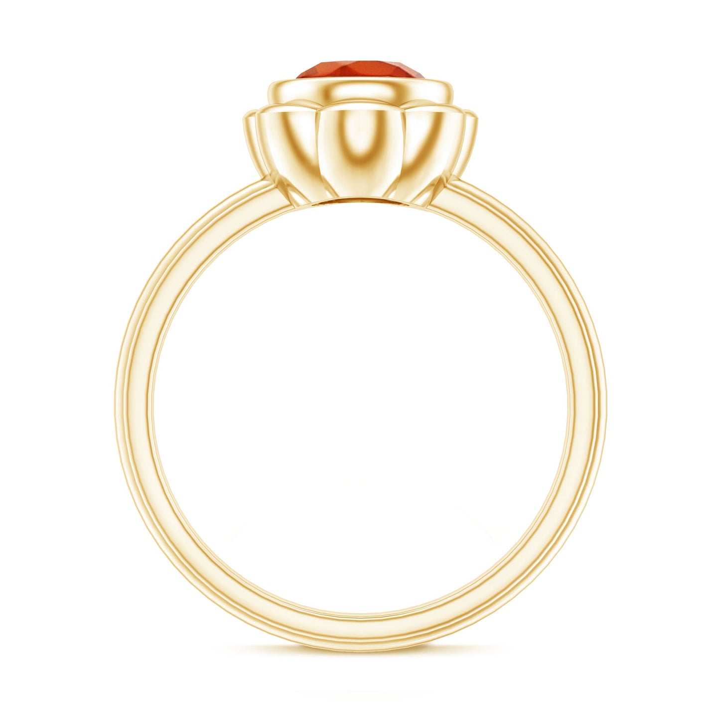 1.5 Carat Real Fire Opal Flower Engagement Ring