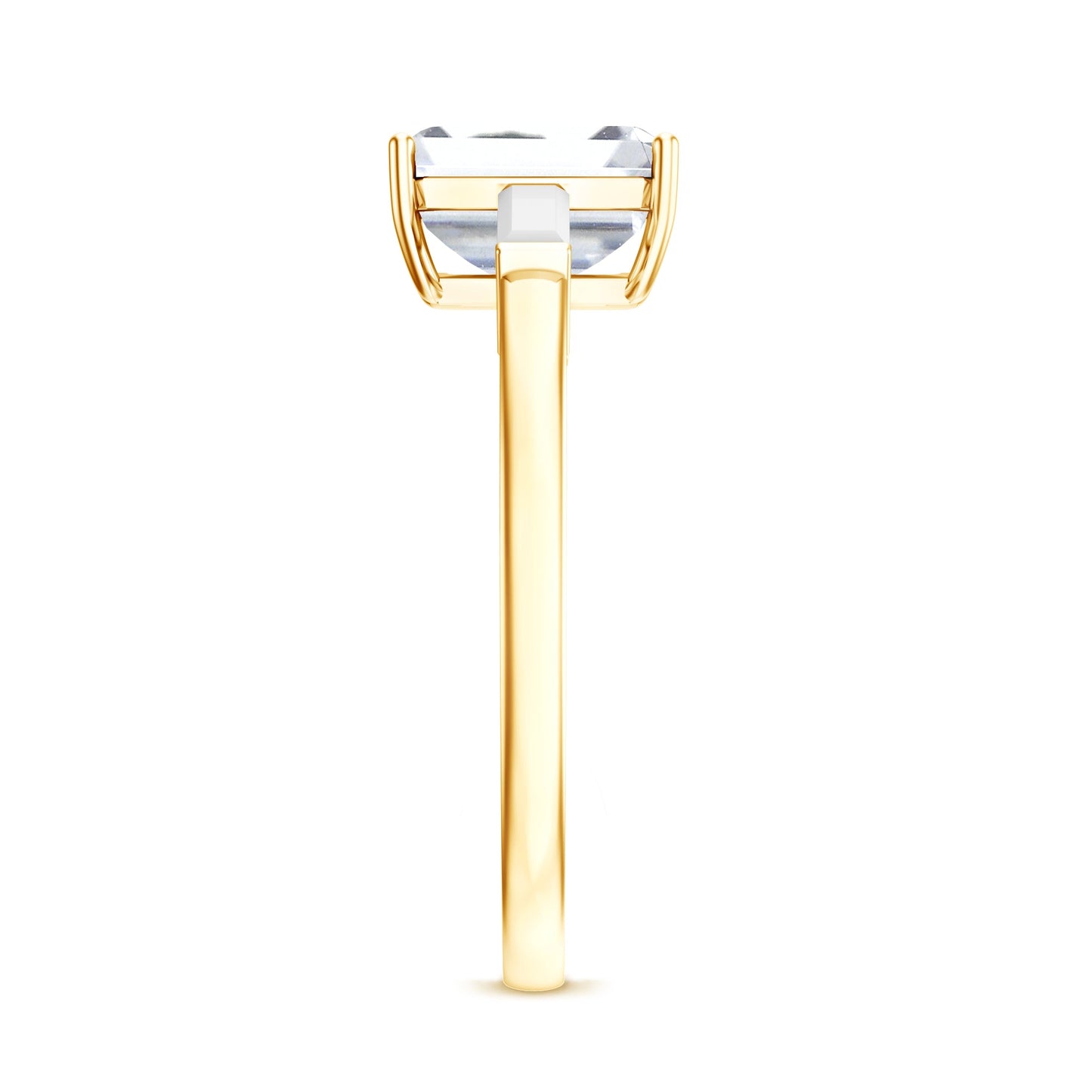 2 CT Lab Grown Diamond Emerald Cut Engagement Ring