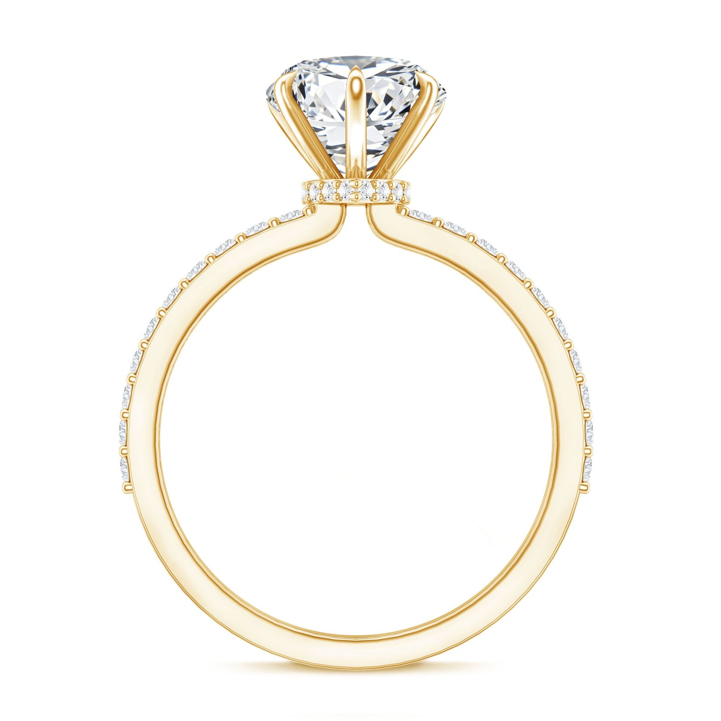 2 Carat Lab Grown Diamond Heart Engagement Ring for Her