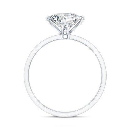 1.25 CT Princess Cut Lab Grown Diamond Solitaire Engagement Ring
