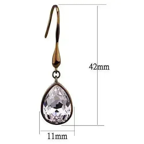 IP Coffee Stainless Steel Crystal Earrings – Femstylo
