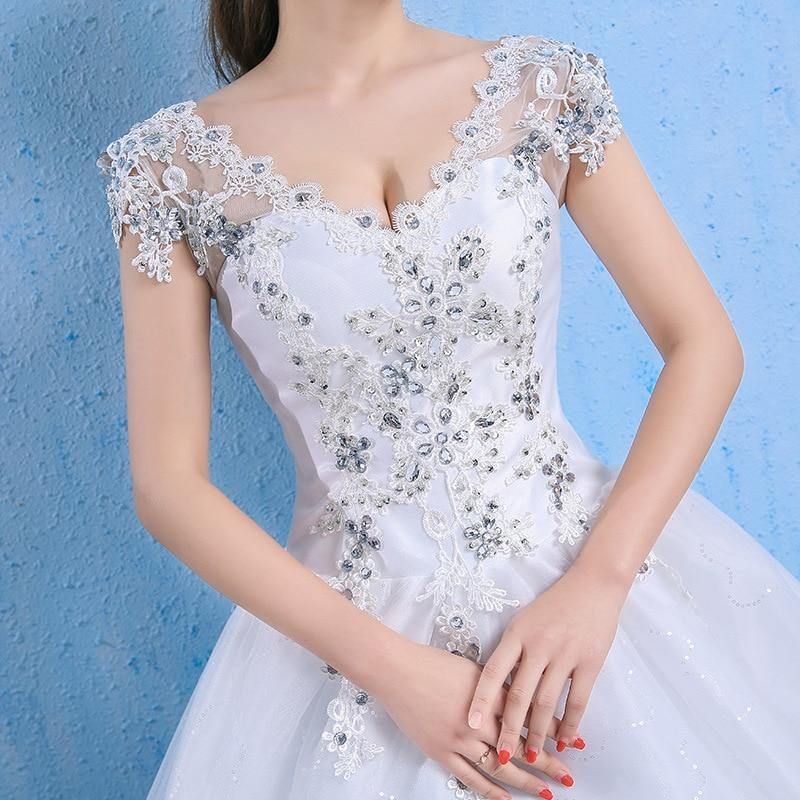 Luxury Wedding Dress Elegant Appliques Gown